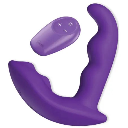 SHEEO ESTIMULADOR ANAL VIBRADOR ROTATIVO CON CONTROL REMOTO MORADO