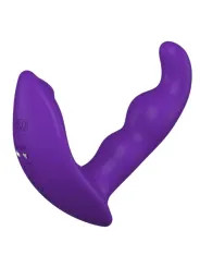 SHEEO ESTIMULADOR ANAL VIBRADOR ROTATIVO CON CONTROL REMOTO MORADO