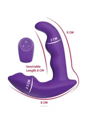 SHEEO ESTIMULADOR ANAL VIBRADOR ROTATIVO CON CONTROL REMOTO MORADO