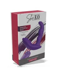 SHEEO ESTIMULADOR ANAL VIBRADOR ROTATIVO CON CONTROL REMOTO MORADO