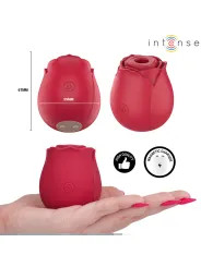 INTENSE CAMELLIA ROSA SUCCIONADOR DE CLITORIS POR ONDAS BURDEOS