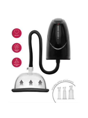 SHEEO BOMBA AUTOMATICA DE VACIO PARA VAGINA Y CLITORIS NEGRA