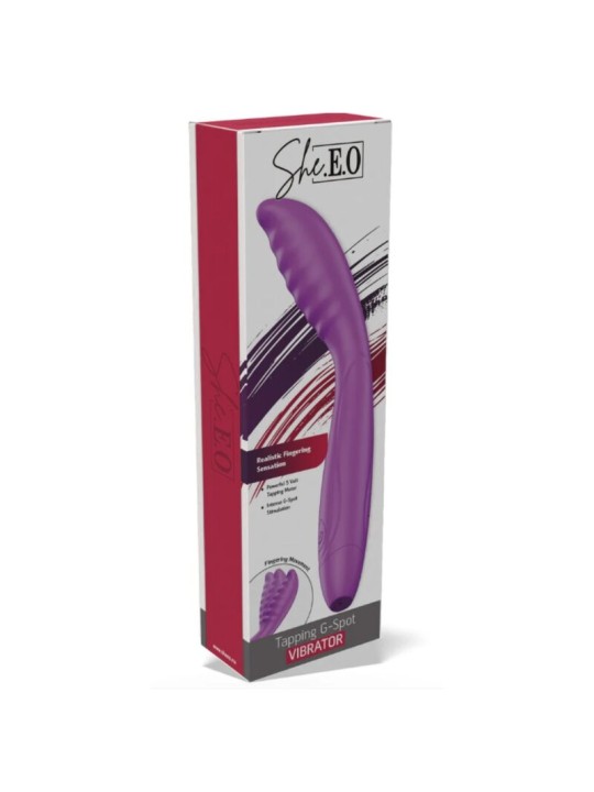 SHEEO VIBRADOR TAPPING PUNTO G MORADO