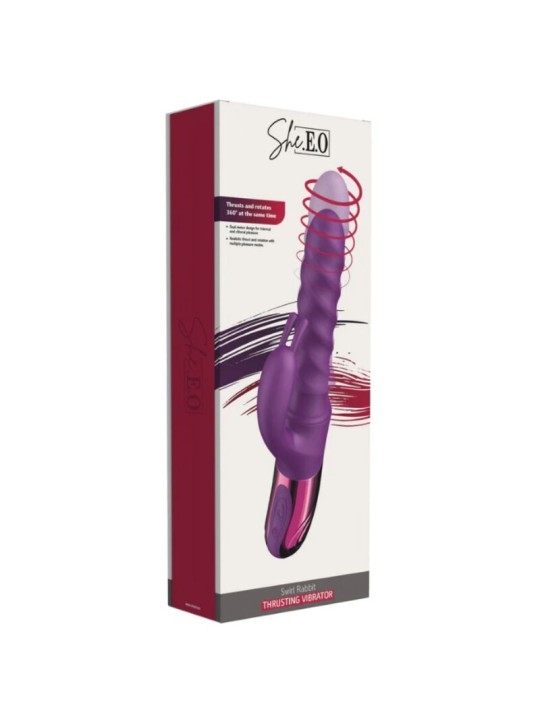 SHEEO VIBRADOR RABBIT SWIRL MORADO