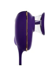 SHEEO SUCCIONADOR DE CLITORIS CON EFECTO LICKING Y ESTIMULADOR ANAL MORADO