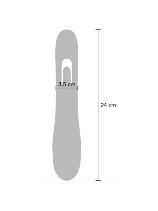 SHEEO VIBRADOR RABBIT PUNTO G CON MOVIMIENTO DIGITAL MORADO