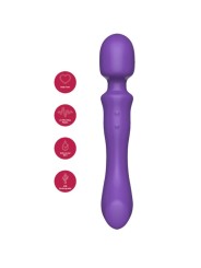 SHEEO WAND MASAJEADORA VIBRADORA DE DOBLE EXTREMO MORADA