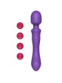 SHEEO WAND MASAJEADORA VIBRADORA DE DOBLE EXTREMO MORADA