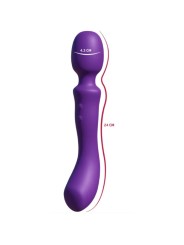 SHEEO WAND MASAJEADORA VIBRADORA DE DOBLE EXTREMO MORADA
