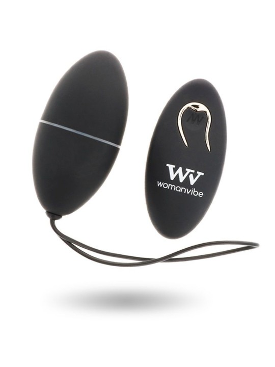 WOMANVIBE ALSAN HUEVO CONTROL REMOTO NEGRO SILICONA NEGRO
