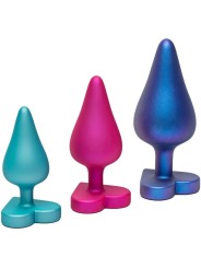 ROMP LUSTER KIT DE ENTRENAMIENTO ANAL S M L CON BASE EN FORMA DE CORAZON