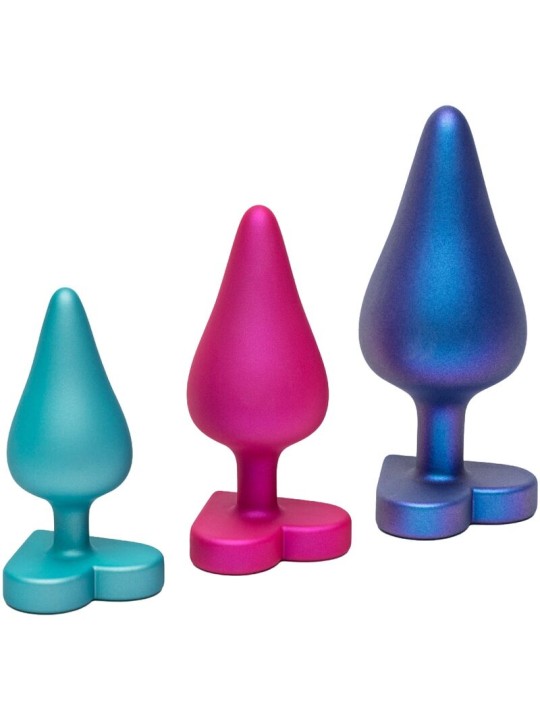 ROMP LUSTER KIT DE ENTRENAMIENTO ANAL S M L CON BASE EN FORMA DE CORAZON