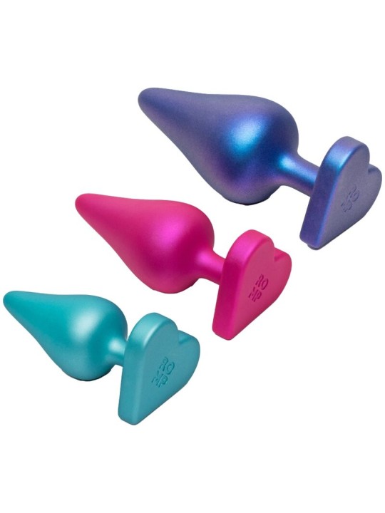 ROMP LUSTER KIT DE ENTRENAMIENTO ANAL S M L CON BASE EN FORMA DE CORAZON