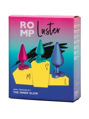 ROMP LUSTER KIT DE ENTRENAMIENTO ANAL S M L CON BASE EN FORMA DE CORAZON