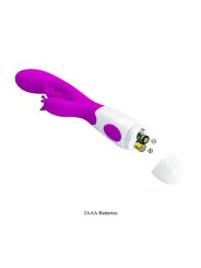 PRETTY LOVE BUTTERFLY KISS VIBRADOR RABBIT 30 FUNCIONES MORADO