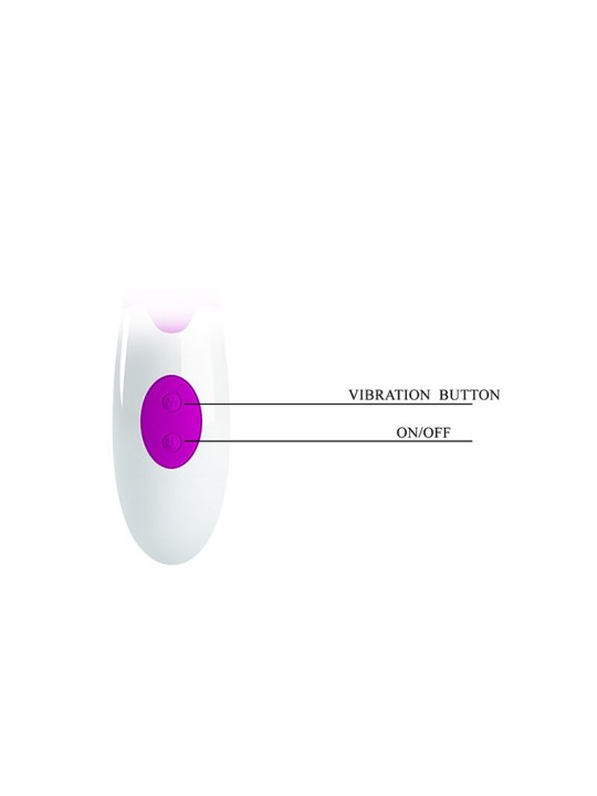 PRETTY LOVE BUTTERFLY KISS VIBRADOR RABBIT 30 FUNCIONES MORADO