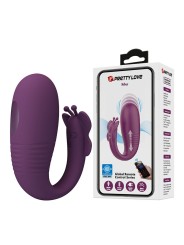 PRETTY LOVE KLAY VIBRADOR HUEVO CON EMPUJE APP CONTROL MORADO