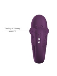 PRETTY LOVE KLAY VIBRADOR HUEVO CON EMPUJE APP CONTROL MORADO