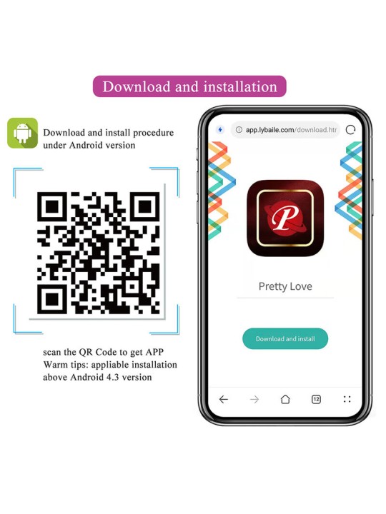 PRETTY LOVE KLAY VIBRADOR HUEVO CON EMPUJE APP CONTROL MORADO