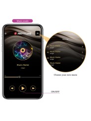 PRETTY LOVE KLAY VIBRADOR HUEVO CON EMPUJE APP CONTROL MORADO