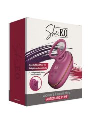 SHEEO BOMBA AUTOMATICA ESTIMULADORA DE CLITORIS CON EFECTO LICKING MORADA