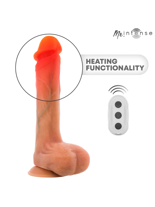 MR INTENSE BRADLEY DILDO VIBRADOR SILICONA CON EFECTO CALOR Y CONTROL REMOTO 21 CM O 42 CM