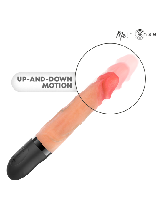 MR INTENSE JEAN VIBRADOR UPDOWN SILICONA CON EFECTO CALOR 24 CM O 38 CM