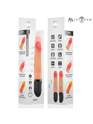 MR INTENSE JEAN VIBRADOR UPDOWN SILICONA CON EFECTO CALOR 24 CM O 38 CM