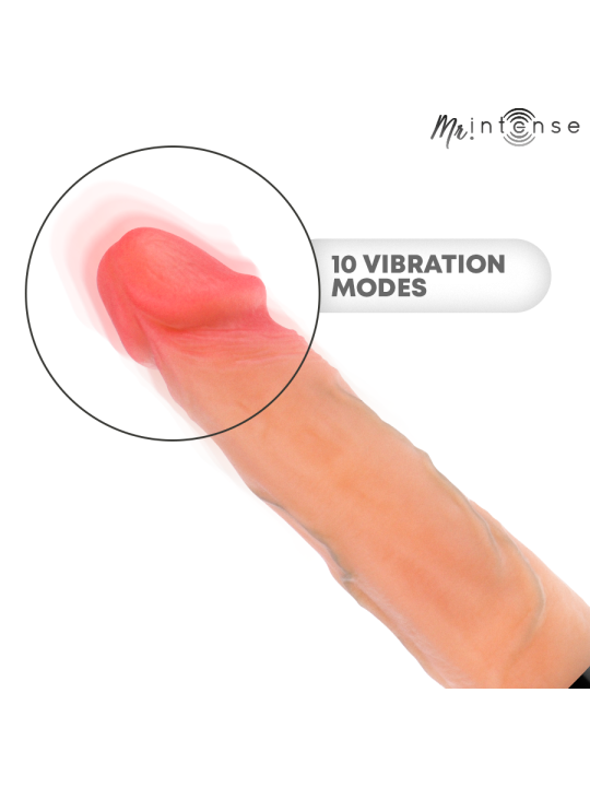 MR INTENSE JEAN VIBRADOR UPDOWN SILICONA CON EFECTO CALOR 24 CM O 38 CM
