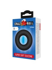 CRAZY BULL URBAN ANILLO PARA PENE SILICONA SUPER SOFT NEGRO