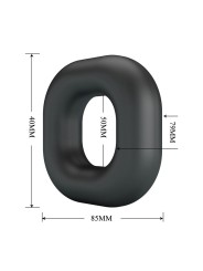 CRAZY BULL WALDEN ANILLO PARA PENE SUPER SOFT SILICONA NEGRO