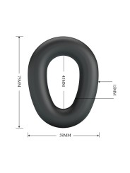 CRAZY BULL VESPER ANILLO PARA PENE SUPER SOFT SILICONA NEGRO