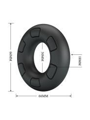 CRAZY BULL BERTRAM ANILLO PARA PENE SUPER SOFT SILICONA NEGRO