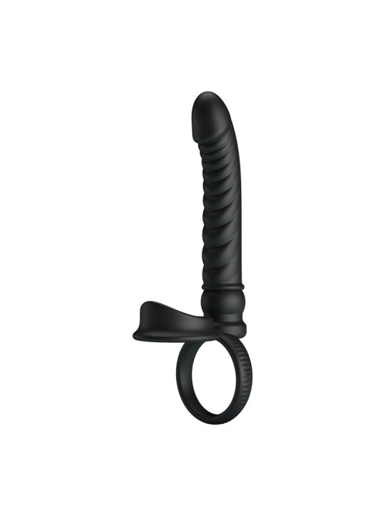 PRETTY LOVE MERRITT VIBRADOR ANAL CON ANILLO Y VIBRACION NEGRO