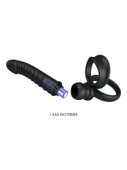 PRETTY LOVE MERRITT VIBRADOR ANAL CON ANILLO Y VIBRACION NEGRO