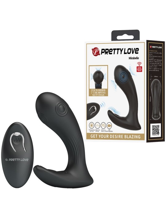 PRETTY LOVE MIRABELLE VIBRADOR PROSTATICO CON CONTROL REMOTO
