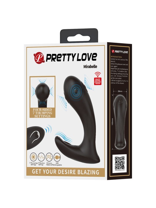 PRETTY LOVE MIRABELLE VIBRADOR PROSTATICO CON CONTROL REMOTO
