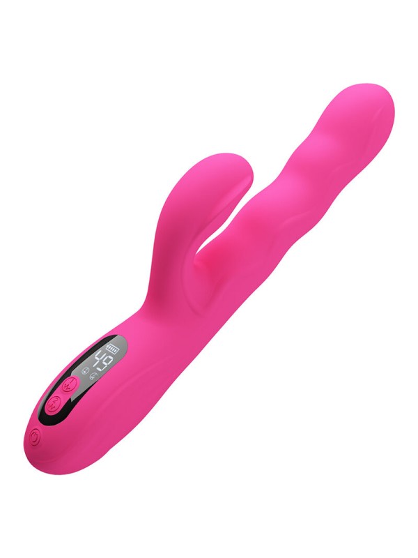 PRETTY LOVE WINTERS VIBRADOR RABBIT MULTIFUNCION CON PANTALLA LED ROSA