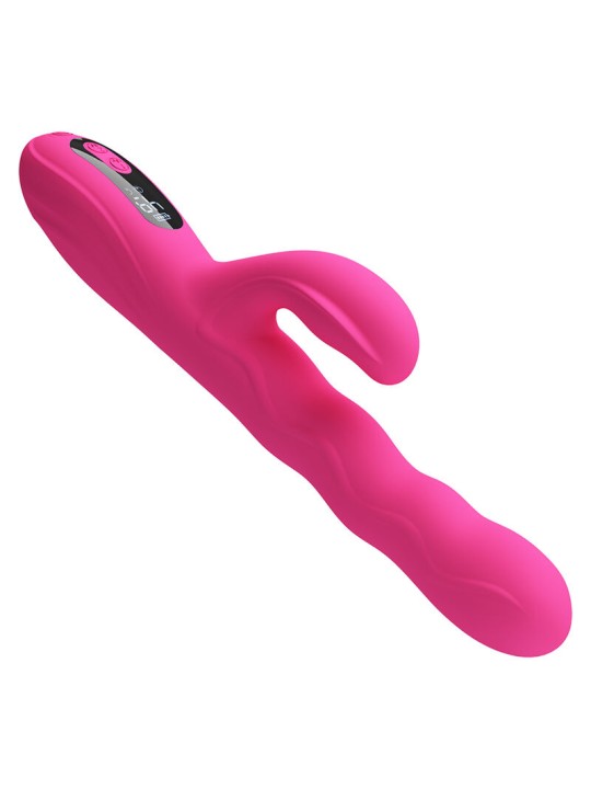 PRETTY LOVE WINTERS VIBRADOR RABBIT MULTIFUNCION CON PANTALLA LED ROSA