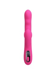 PRETTY LOVE WINTERS VIBRADOR RABBIT MULTIFUNCION CON PANTALLA LED ROSA