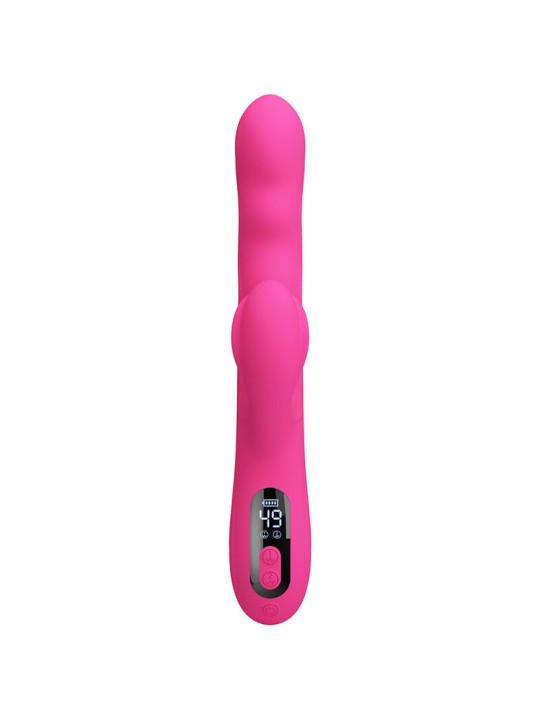 PRETTY LOVE WINTERS VIBRADOR RABBIT MULTIFUNCION CON PANTALLA LED ROSA