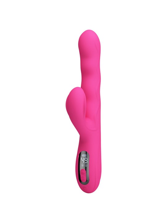 PRETTY LOVE WINTERS VIBRADOR RABBIT MULTIFUNCION CON PANTALLA LED ROSA
