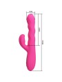 PRETTY LOVE WINTERS VIBRADOR RABBIT MULTIFUNCION CON PANTALLA LED ROSA