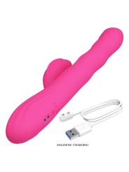 PRETTY LOVE WINTERS VIBRADOR RABBIT MULTIFUNCION CON PANTALLA LED ROSA