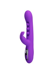 PRETTY LOVE SABIEN VIBRADOR RABBIT CON ESTIMULACION POR GOLPETEOS Y LED MORADO