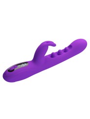 PRETTY LOVE SABIEN VIBRADOR RABBIT CON ESTIMULACION POR GOLPETEOS Y LED MORADO