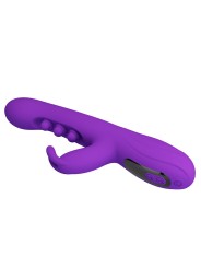 PRETTY LOVE SABIEN VIBRADOR RABBIT CON ESTIMULACION POR GOLPETEOS Y LED MORADO