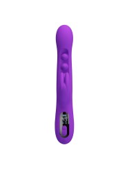 PRETTY LOVE SABIEN VIBRADOR RABBIT CON ESTIMULACION POR GOLPETEOS Y LED MORADO
