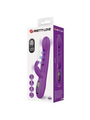 PRETTY LOVE SABIEN VIBRADOR RABBIT CON ESTIMULACION POR GOLPETEOS Y LED MORADO
