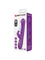 PRETTY LOVE SABIEN VIBRADOR RABBIT CON ESTIMULACION POR GOLPETEOS Y LED MORADO